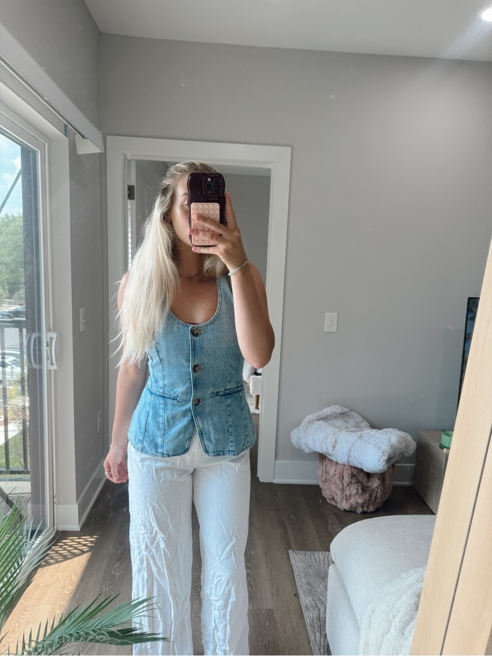 MADEWELL denim vest top 4 NWT - Picture 2 of 14
